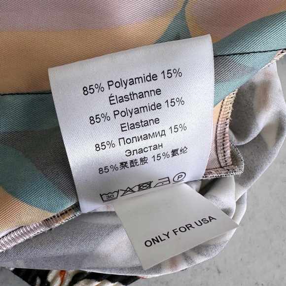 La DoubleJ Printed Stretch Velvet Wide Leg Trousers - Picture 5 of 6